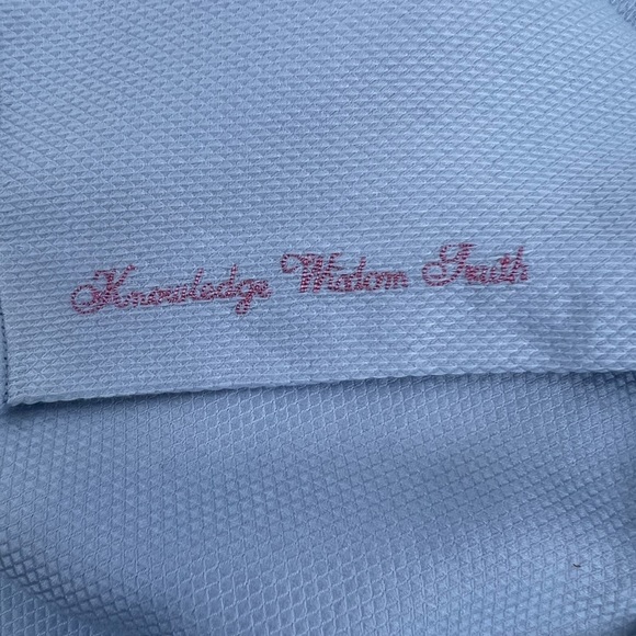 Robert Graham Button Down Mens Shirt Blue with flowered accents Size XL - Picture 14 of 15